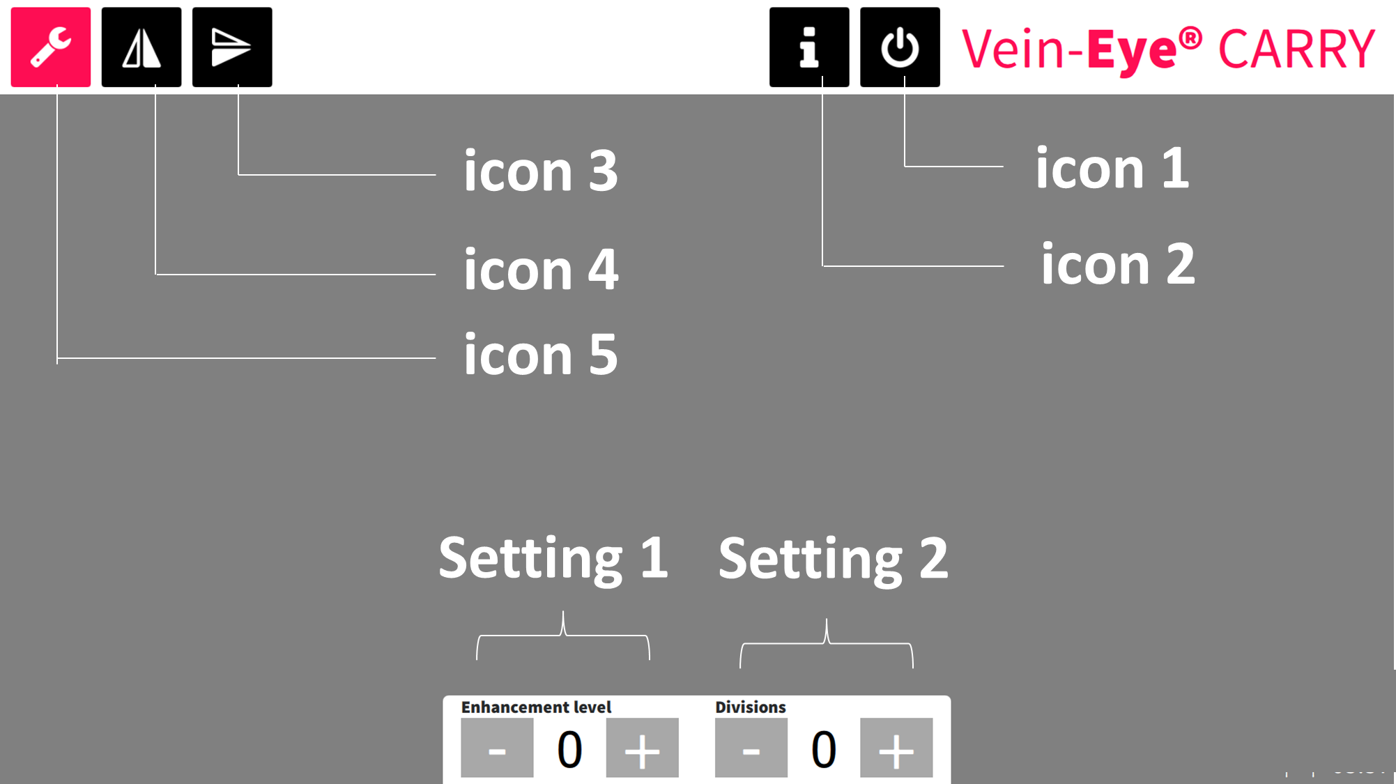 use vein finder app. to fine tune vein image