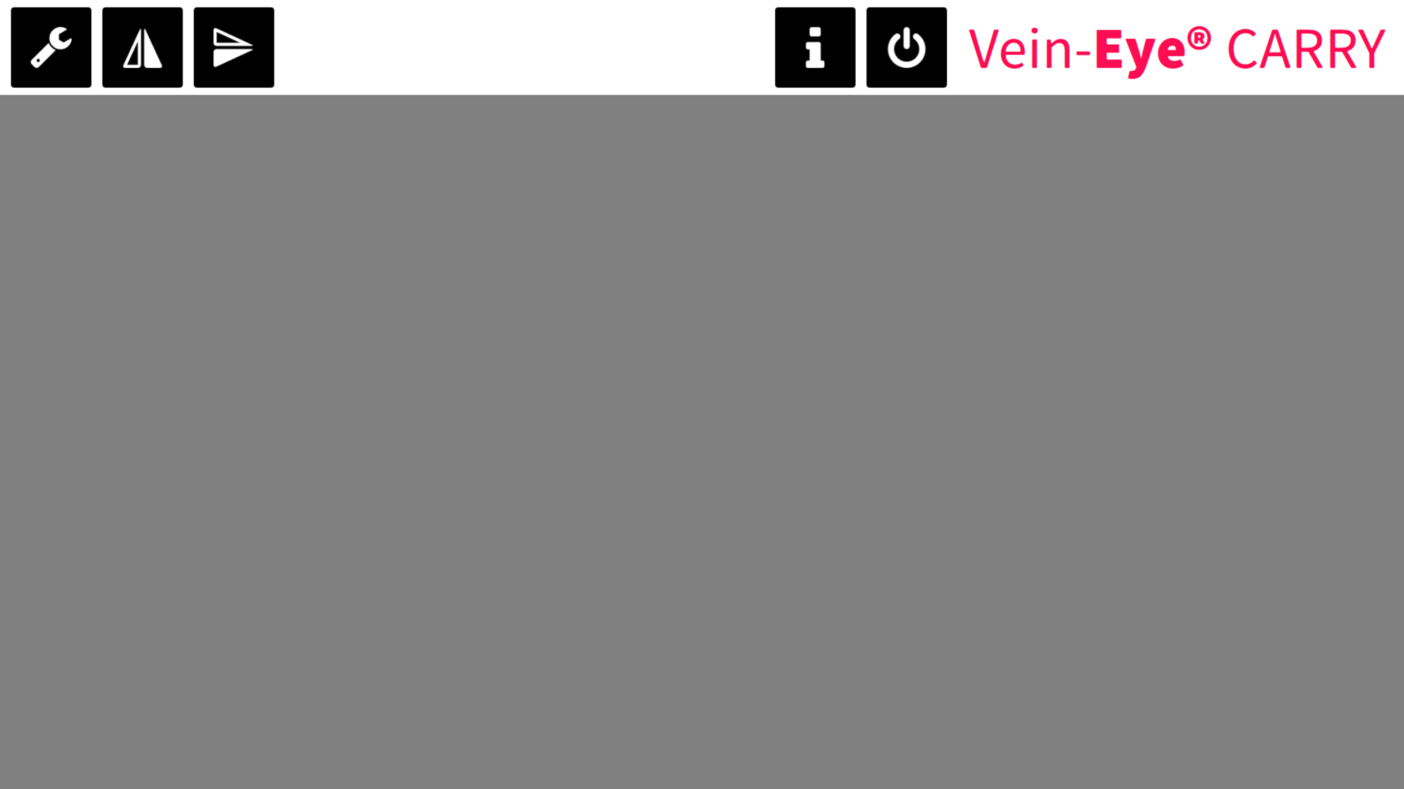 This shows the work space of the vein finder app 